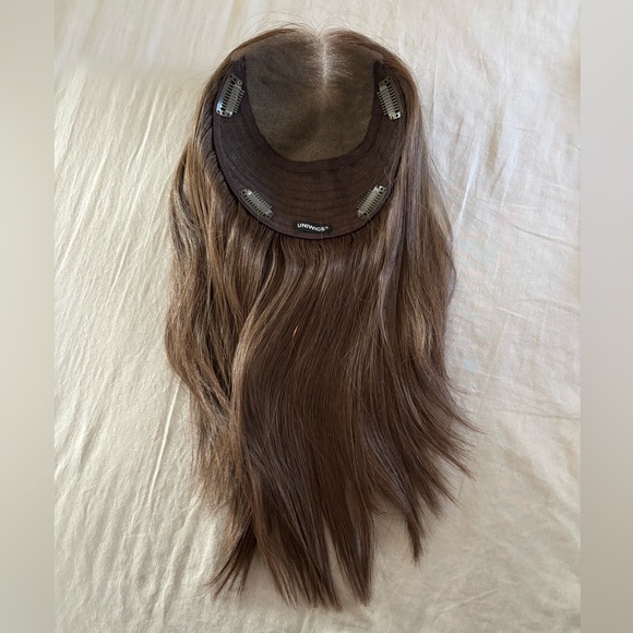 Uniwigs Airy Elegance Lace Top Human Hair Topper With Lace - Picture 10 of 14